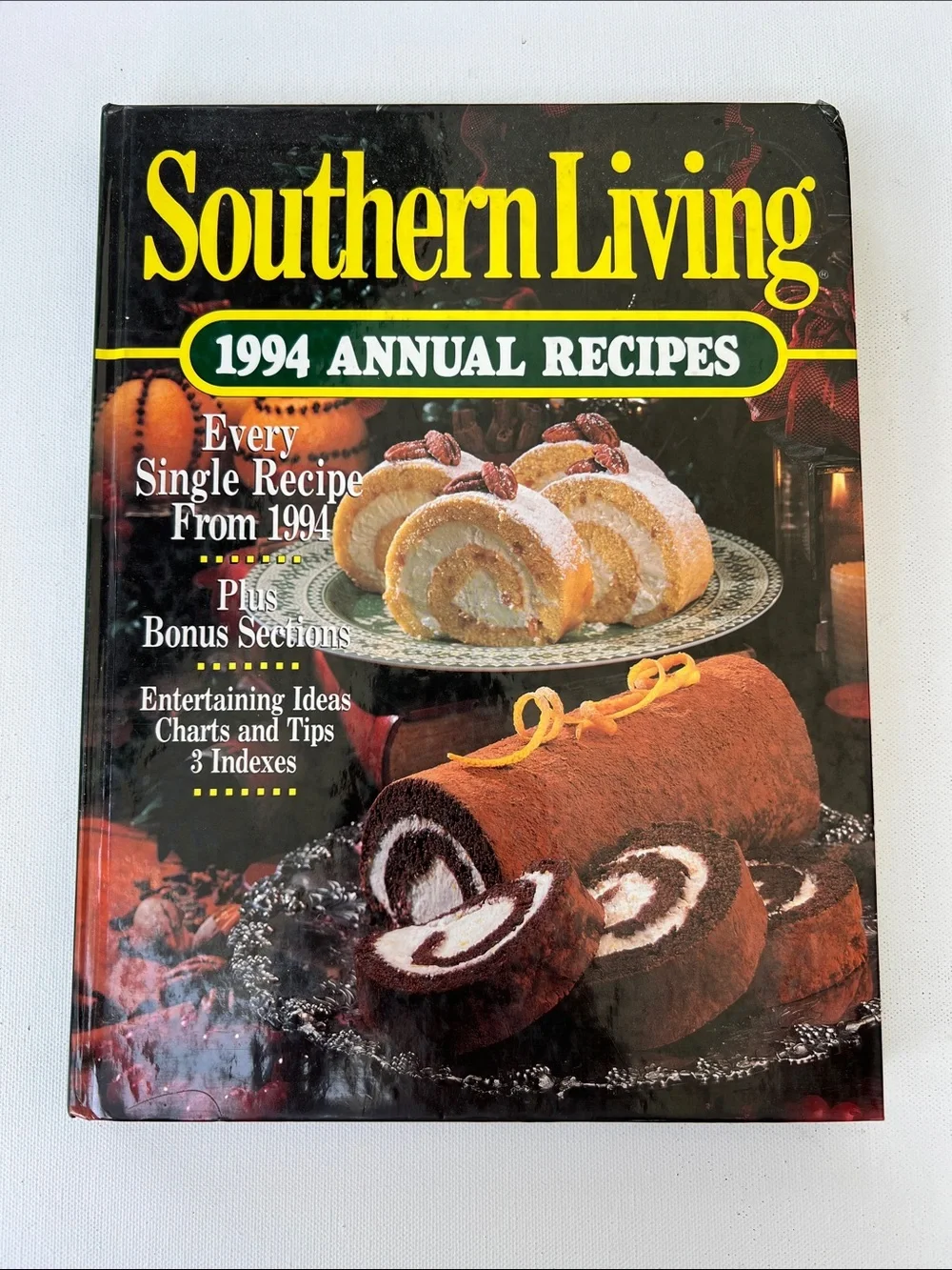 Southern Living 1994 Annual Recipes Cookbook - Black & Yellow Cover